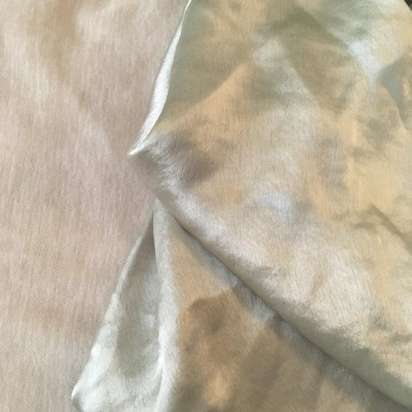 ASOS Petite Bridesmaid cami maxi slip dress in hi-shine satin lace up back sage - Picture 8 of 8